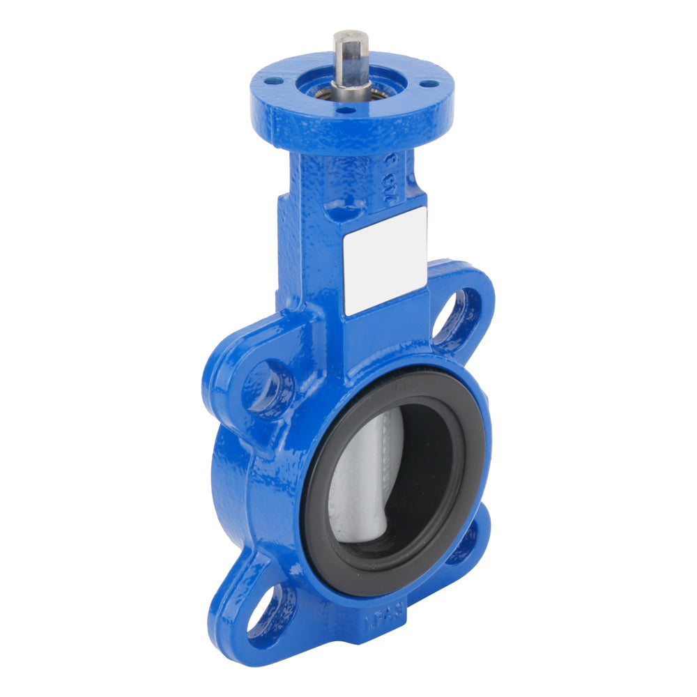 DN65 (2-1/2 inch) Wafer Pneumatic Butterfly Valve GGG40-Stainless Steel-NBR Double Acting - BFLW