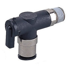 4mm - R1/8" Winkel 2-Weg Kugelhahn Serie 10