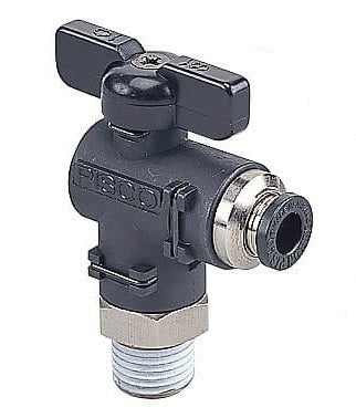 8mm - R1/8" Elbow 2-Way Ball Valve Series 20