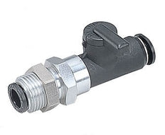 6mm - 4mm Schottverschraubung Gerader 2-Wege-Kugelhahn Serie 10