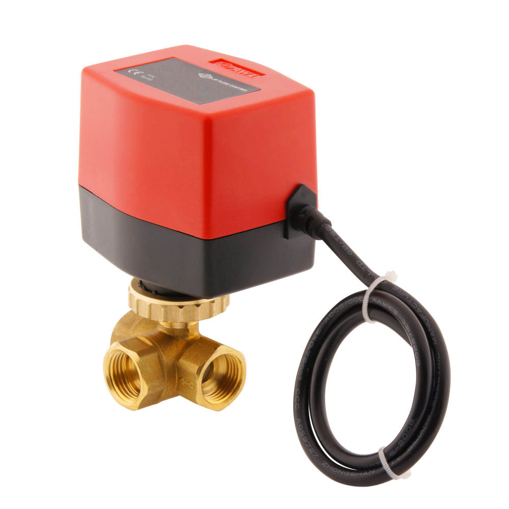 Elektrischer Kugelhahn BW3 1/2'' 3-Wege 120V AC Relais