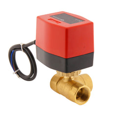 Elektrischer Kugelhahn BW3 3/4'' 3-Wege 12V DC 3-Punkt