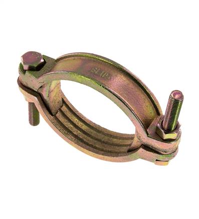 Schlauchschelle aus Temperguss 94-115 mm mit Drehklauenkupplung DIN 20039A