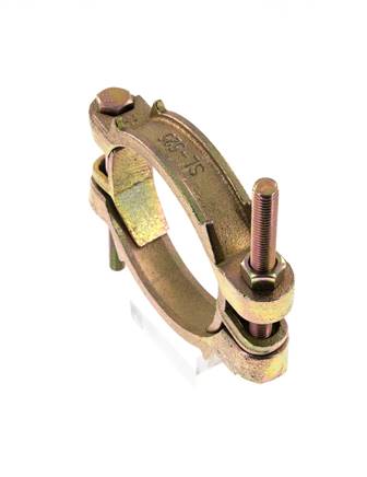 Temperguss-Schlauchschelle 113-127 mm mit Drehklauenkupplung DIN 20039A