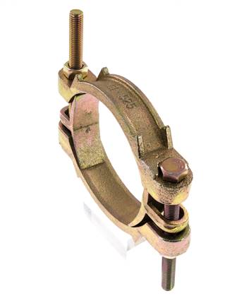 Temperguss-Schlauchschelle 113-127 mm mit Drehklauenkupplung DIN 20039A