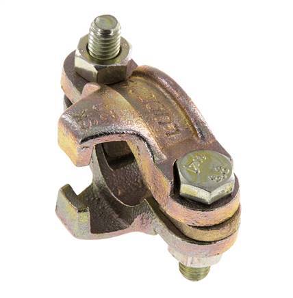 Safety Malleable Cast Iron Hose Clamp 22-29 mm Twist Claw Coupling DIN 20039B [2 Pieces]