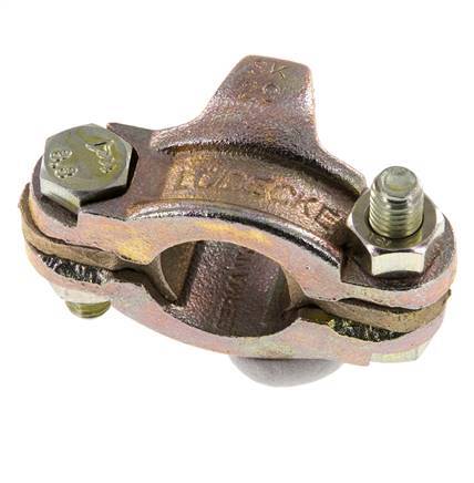 Safety Malleable Cast Iron Hose Clamp 22-29 mm Twist Claw Coupling DIN 20039B [2 Pieces]