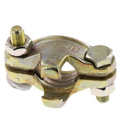 Safety Malleable Cast Iron Hose Clamp 28-32 mm Twist Claw Coupling DIN 20039B [2 Pieces]