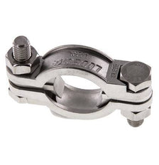 Edelstahl-Schlauchschelle 32-40 mm mit Drehklauenkupplung DIN 20039A