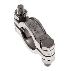 Edelstahl-Schlauchschelle 32-40 mm mit Drehklauenkupplung DIN 20039A