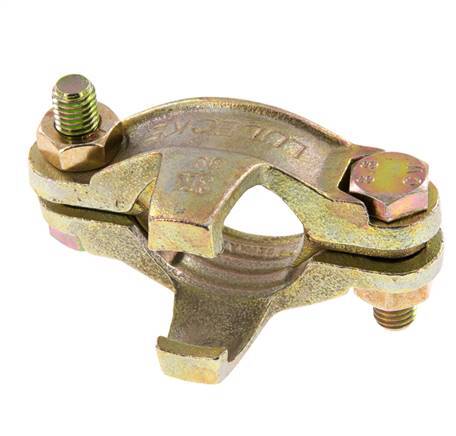 Sicherheits-Schlauchschelle aus Temperguss 35-42 mm mit Drehklauenkupplung DIN 20039B