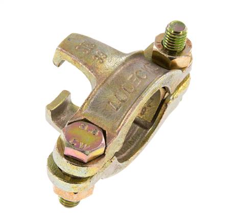 Sicherheits-Schlauchschelle aus Temperguss 35-42 mm mit Drehklauenkupplung DIN 20039B