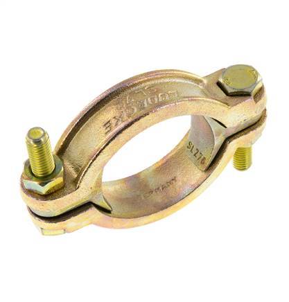 Temperguss-Schlauchschelle 56-72 mm mit Drehklauenkupplung DIN 20039A