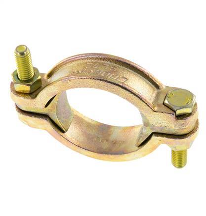 Temperguss-Schlauchschelle 56-72 mm mit Drehklauenkupplung DIN 20039A