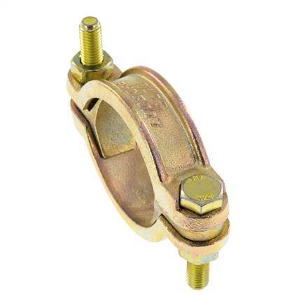 Temperguss-Schlauchschelle 56-72 mm mit Drehklauenkupplung DIN 20039A