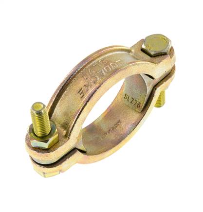 Temperguss-Schlauchschelle 56-72 mm mit Drehklauenkupplung DIN 20039A