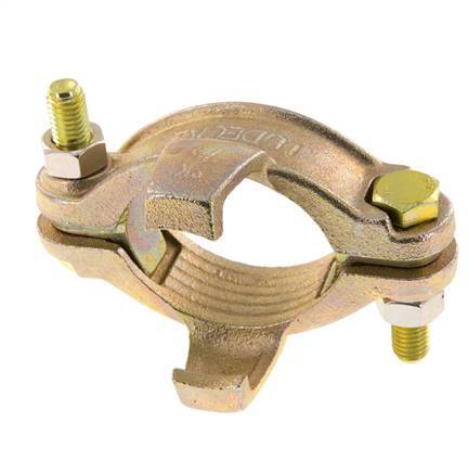 Sicherheits-Schlauchschelle aus Temperguss 60-73 mm mit Drehklauenkupplung DIN 20039B