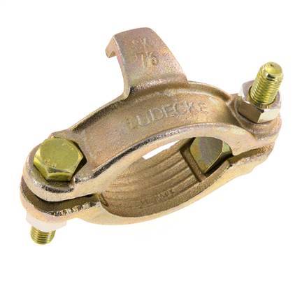 Sicherheits-Schlauchschelle aus Temperguss 60-73 mm mit Drehklauenkupplung DIN 20039B