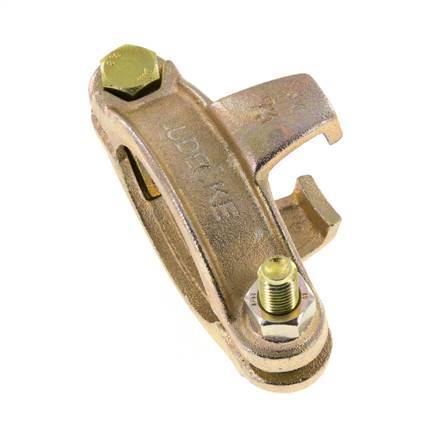 Sicherheits-Schlauchschelle aus Temperguss 60-73 mm mit Drehklauenkupplung DIN 20039B