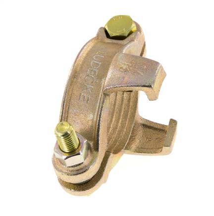 Sicherheits-Schlauchschelle aus Temperguss 60-73 mm mit Drehklauenkupplung DIN 20039B