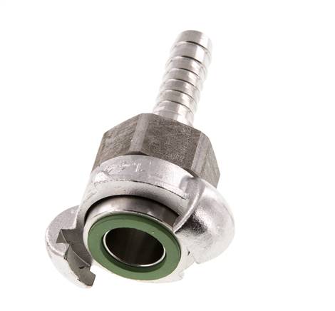 Edelstahl DN 10 DIN 3238 Drehklauenkupplung 13 mm (1/2'') Schlauchbolzen