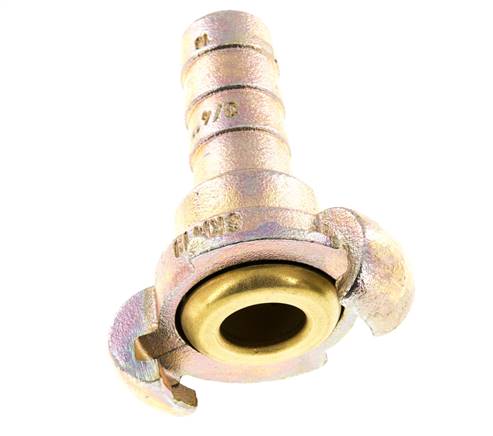 Gusseisen DN 15 DIN 3489 Drehklauenkupplung 19 mm (3/4'') Schlauchbolzen