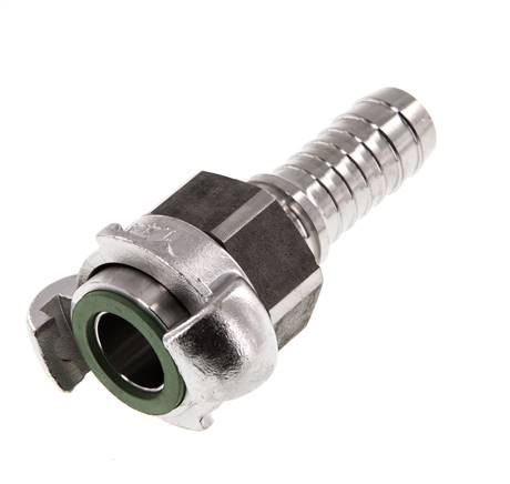 Edelstahl DN 15 DIN 3238 Drehklauenkupplung 19 mm (3/4'') Schlauchbolzen