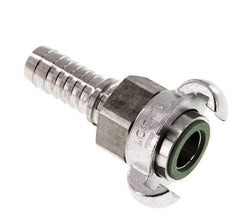Edelstahl DN 15 DIN 3238 Drehklauenkupplung 19 mm (3/4'') Schlauchbolzen