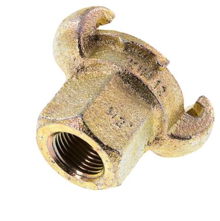 Gusseisen DN 17 DIN 3489 Drehklauenkupplung Rp 1/2'' Innengewinde