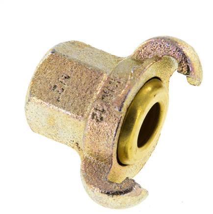 Gusseisen DN 17 DIN 3489 Drehklauenkupplung Rp 1/2'' Innengewinde