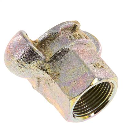 Gusseisen DN 17 DIN 3489 Drehklauenkupplung Rp 3/4'' Innengewinde