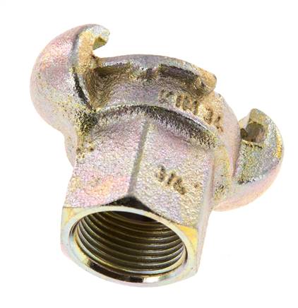 Gusseisen DN 17 DIN 3489 Drehklauenkupplung Rp 3/4'' Innengewinde