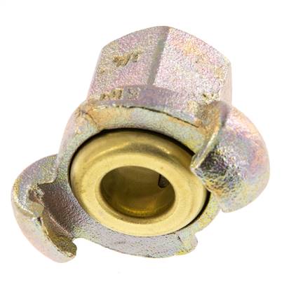 Gusseisen DN 17 DIN 3489 Drehklauenkupplung Rp 3/4'' Innengewinde