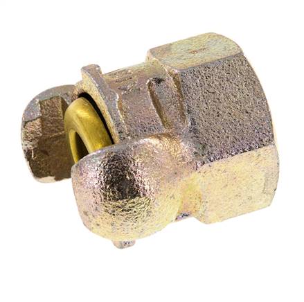 Gusseisen DN 17 DIN 3489 Klauenkupplung Rp 1'' Innengewinde