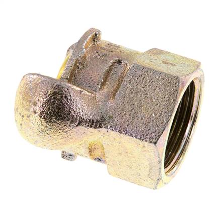 Gusseisen DN 17 DIN 3489 Klauenkupplung Rp 1'' Innengewinde