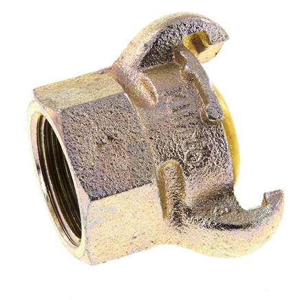 Gusseisen DN 17 DIN 3489 Klauenkupplung Rp 1'' Innengewinde