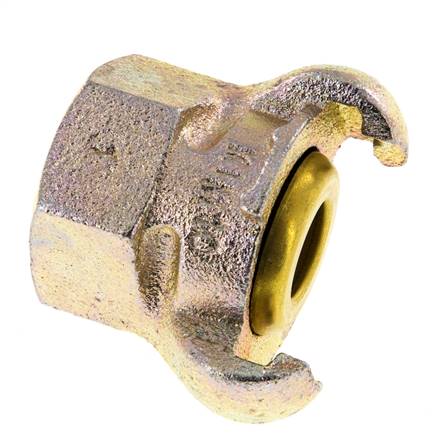 Gusseisen DN 17 DIN 3489 Klauenkupplung Rp 1'' Innengewinde