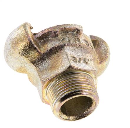 Gusseisen DN 17 DIN 3489 Klauenkupplung G 3/4'' Außengewinde