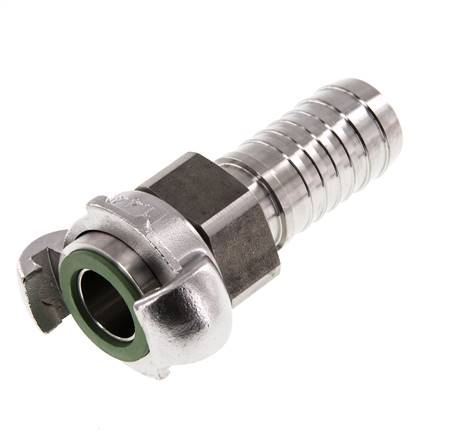 Edelstahl DN 18 DIN 3238 Klauenkupplung 25 mm (1'') Schlauchbolzen