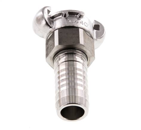 Edelstahl DN 18 DIN 3238 Klauenkupplung 25 mm (1'') Schlauchbolzen