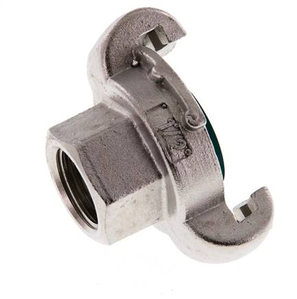 Edelstahl DN 19 DIN 3489 Klauenkupplung Rp 1/2'' Innengewinde