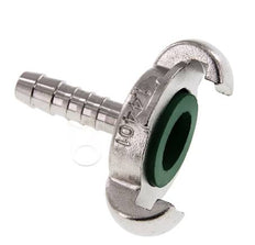 Edelstahl DN 6,5 DIN 3489 Drehklauenkupplung 10 mm Schlauchbolzen