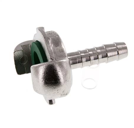 Edelstahl DN 6,5 DIN 3489 Drehklauenkupplung 10 mm Schlauchbolzen