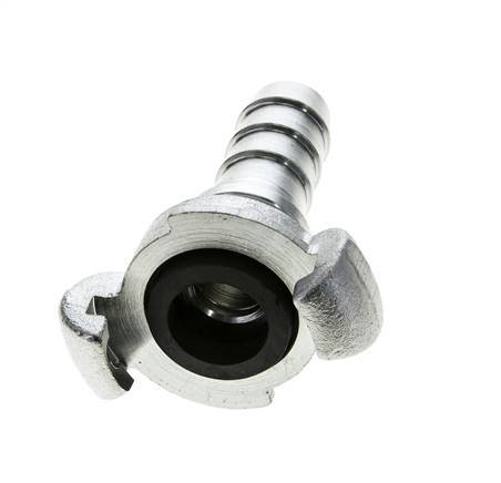 Cast Iron DN 14 DIN 3489 Twist Claw Coupling 19 mm (3/4'') Hose Barb Collar [2 Pieces]