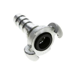 Cast Iron DN 14 DIN 3489 Twist Claw Coupling 19 mm (3/4'') Hose Barb Collar [2 Pieces]