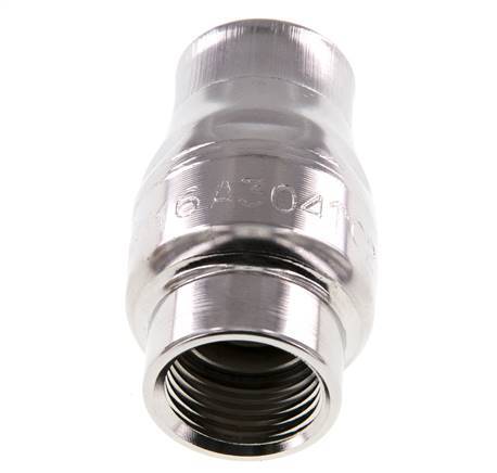 G1/2'' Edelstahl 304 Rückschlagventil FKM (leichte Feder) 0,03-16bar - CLIS3E