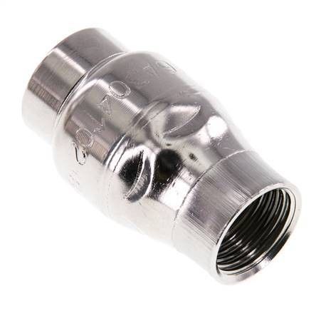 G1/2'' Edelstahl 304 Rückschlagventil FKM (leichte Feder) 0,03-16bar - CLIS3E