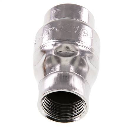 G1/2'' Edelstahl 304 Rückschlagventil FKM (leichte Feder) 0,03-16bar - CLIS3E
