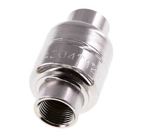 G3/8'' Edelstahl 304 Rückschlagventil FKM (leichte Feder) 0,03-16bar - CLIS3E