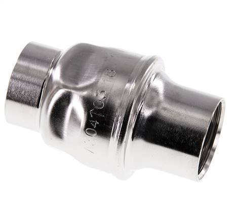 G1'' Edelstahl 304 Rückschlagventil FKM (leichte Feder) 0,03-16bar - CLIS3E